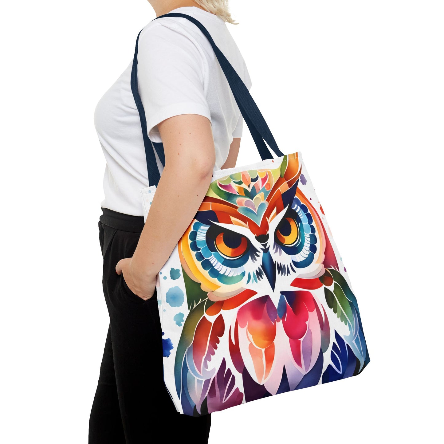 Artistic Owl Tote Bag