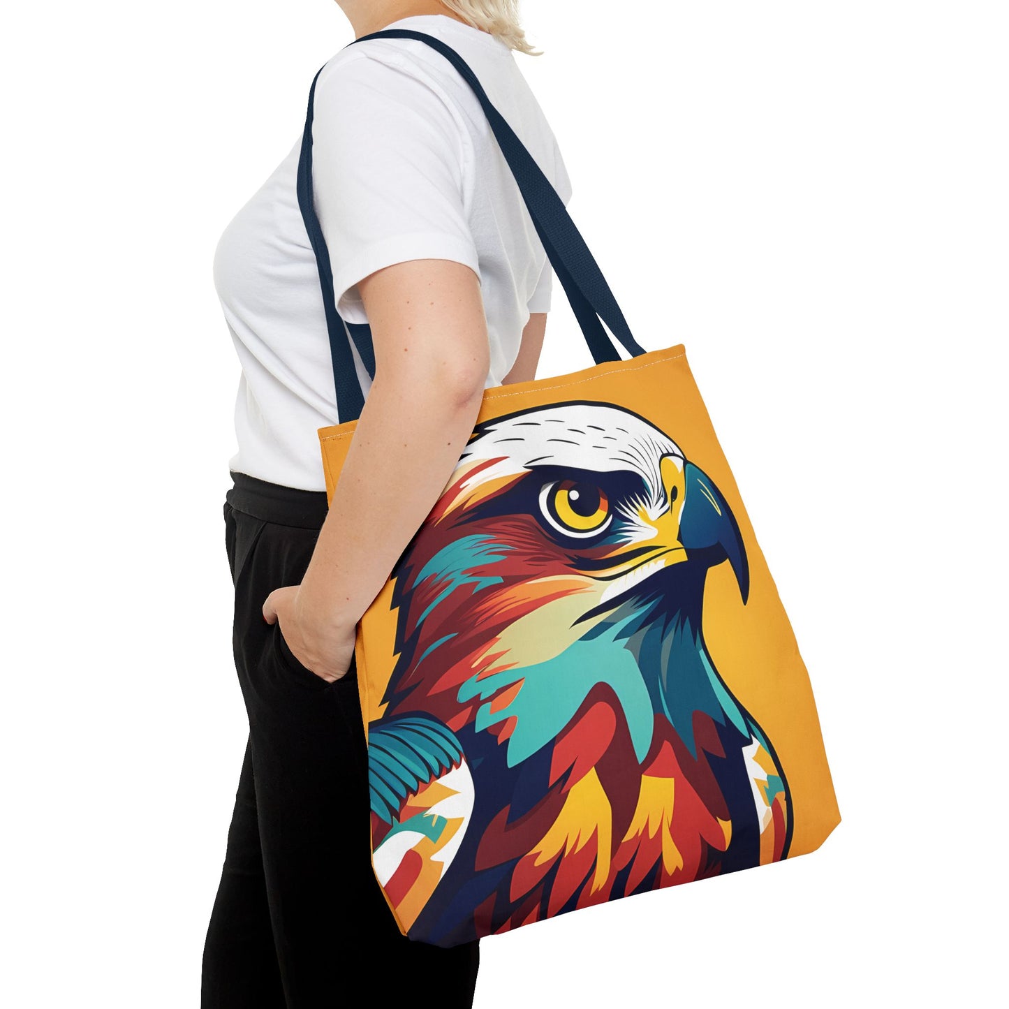 Majestic Hawk Portrait Tote Bag