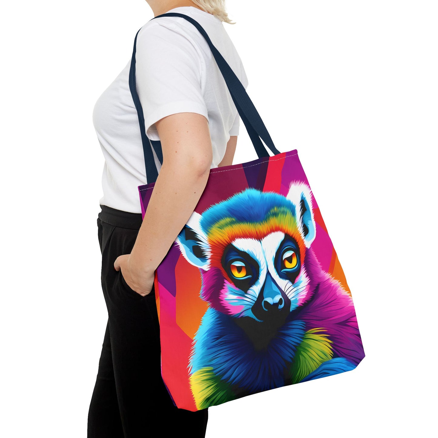 Psychedelic Lemur Tote Bag