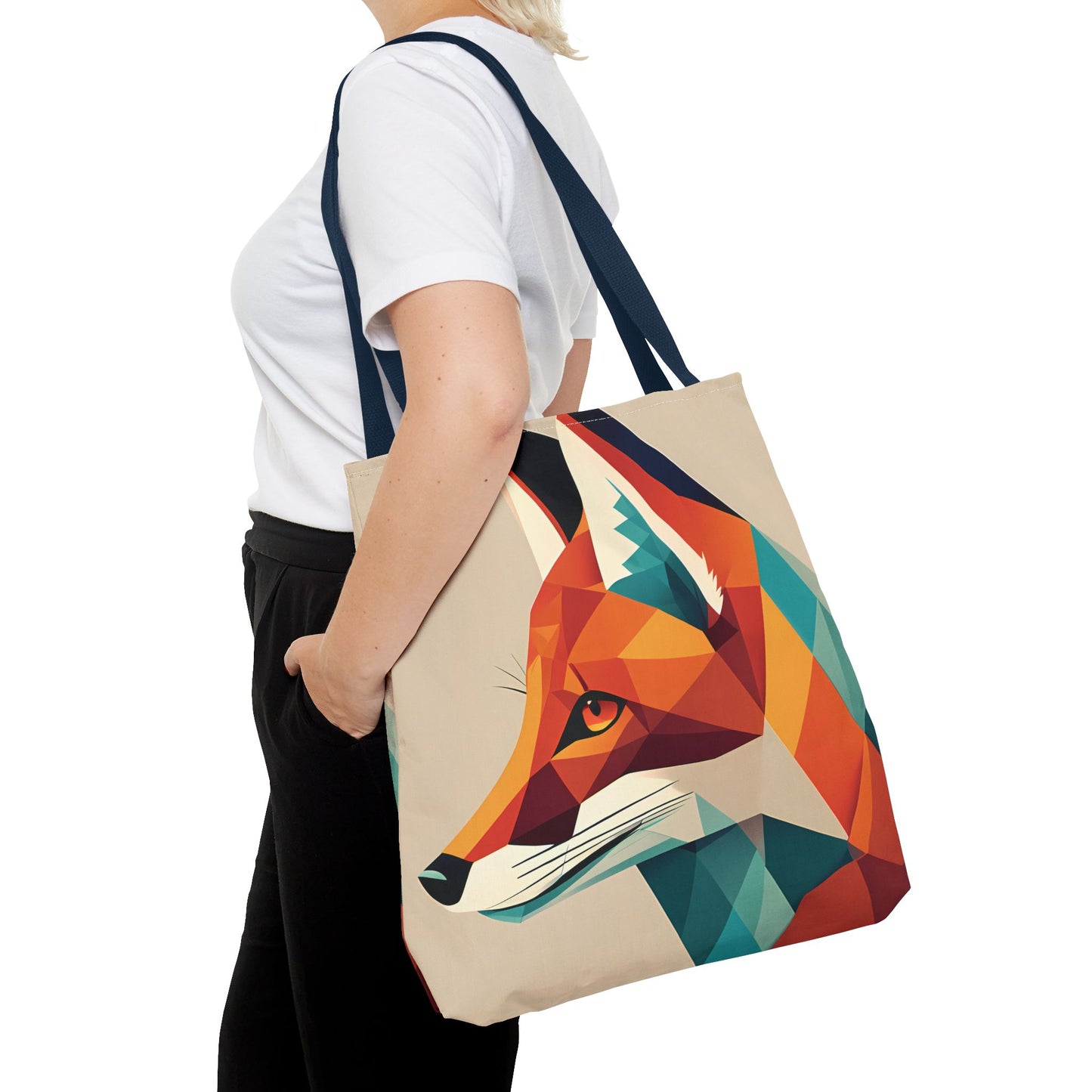 Geometric Fox Tote Bag