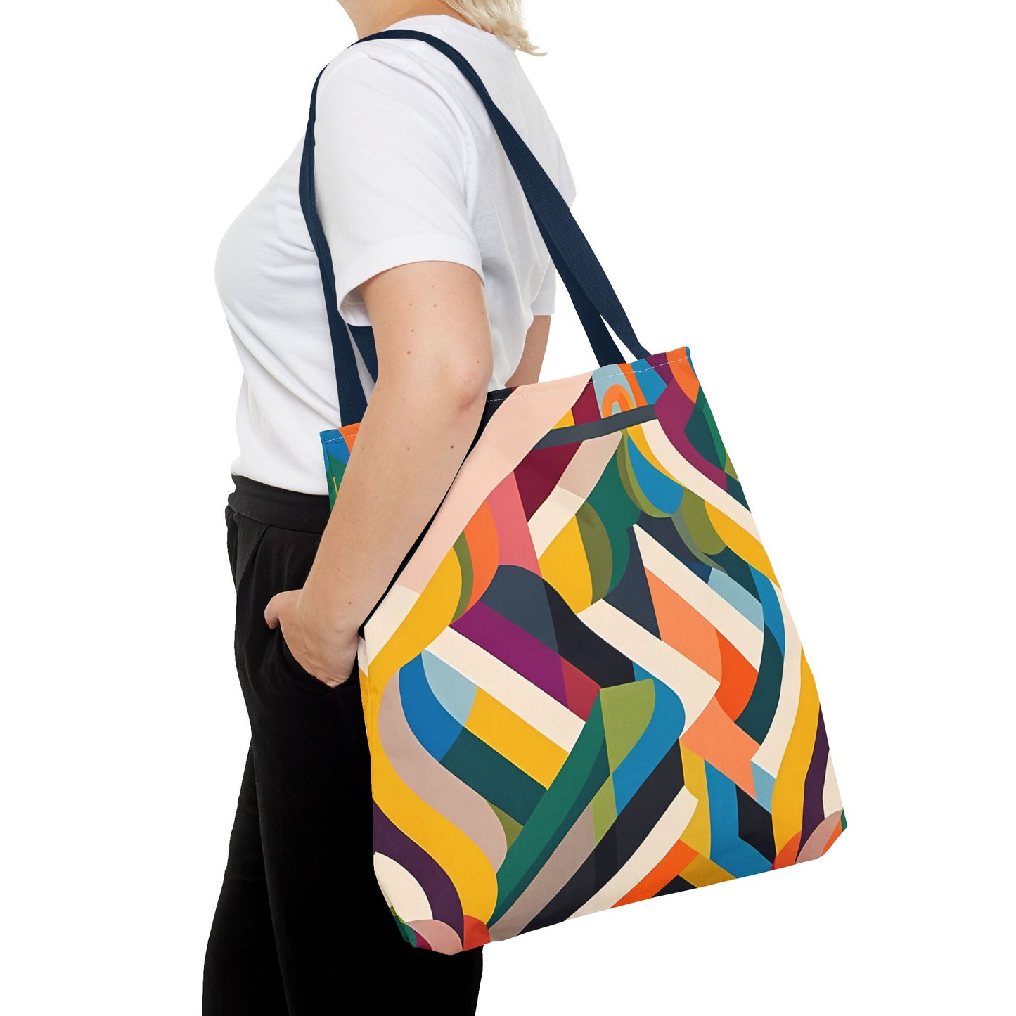 Abstract Ribbons Tote Bag