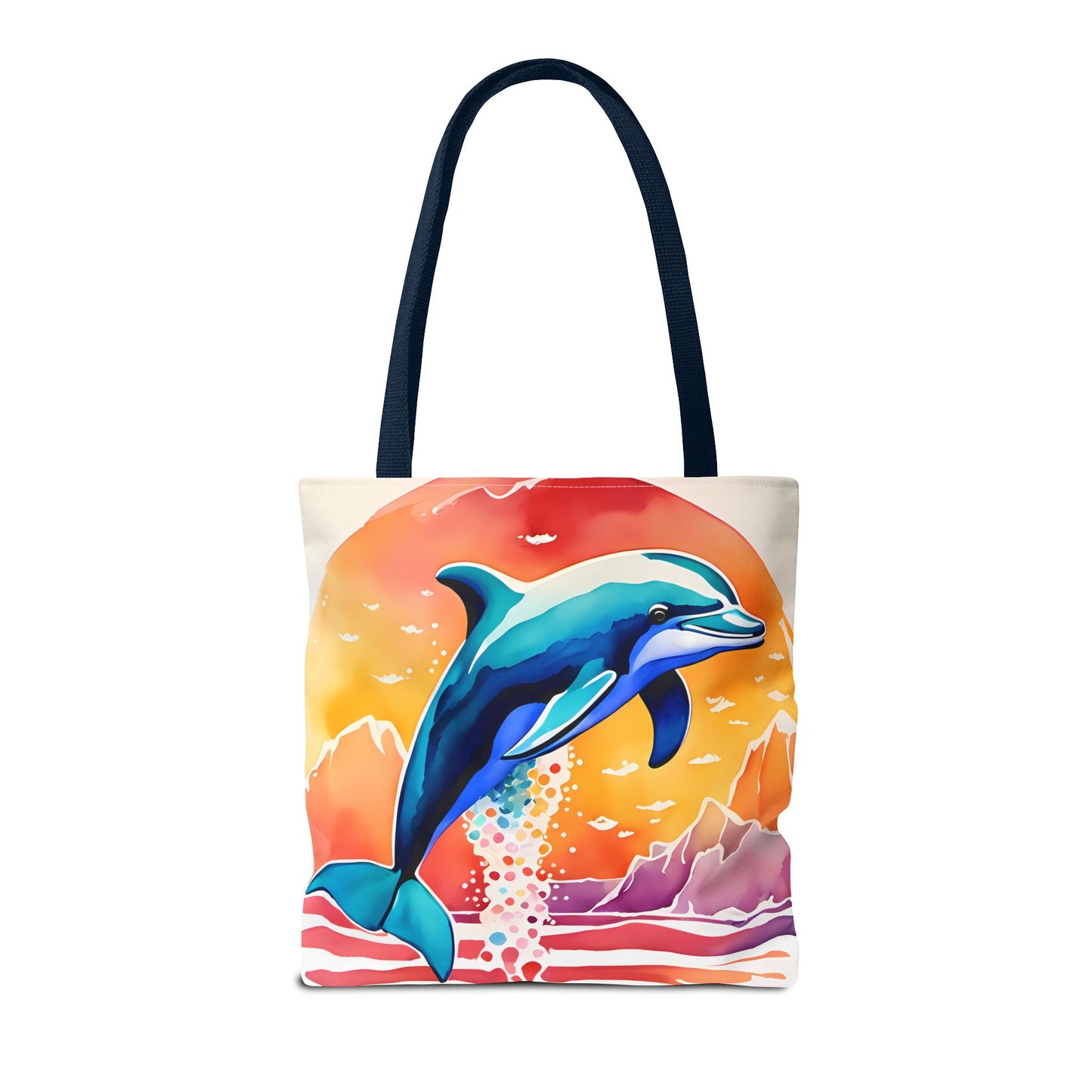 Sunset Dolphin Tote Bag