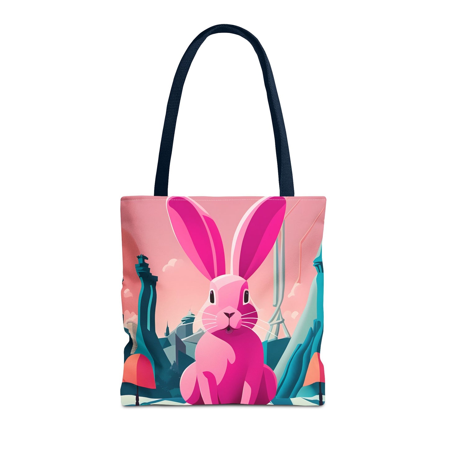 Urban Pink Rabbit Tote Bag
