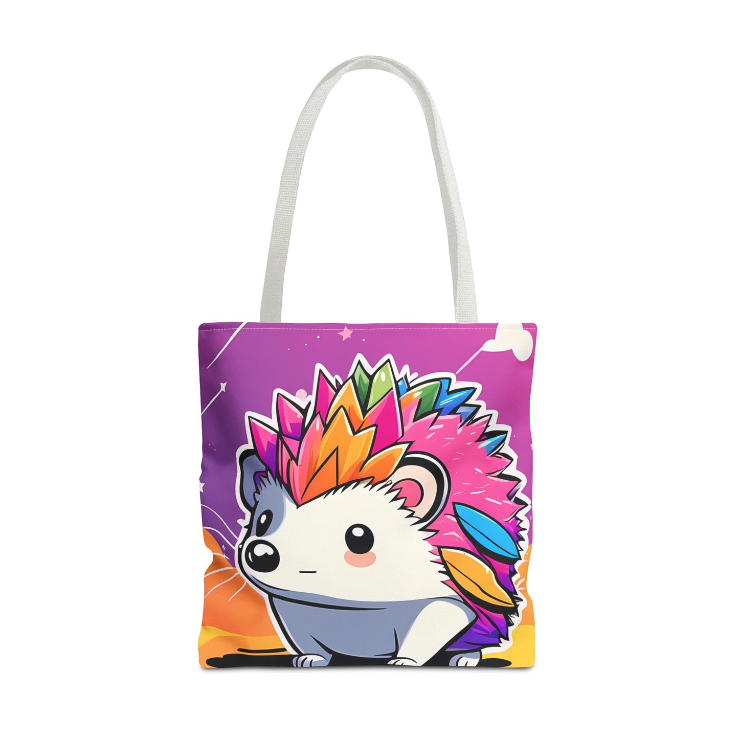 Rainbow Hedgehog Tote Bag