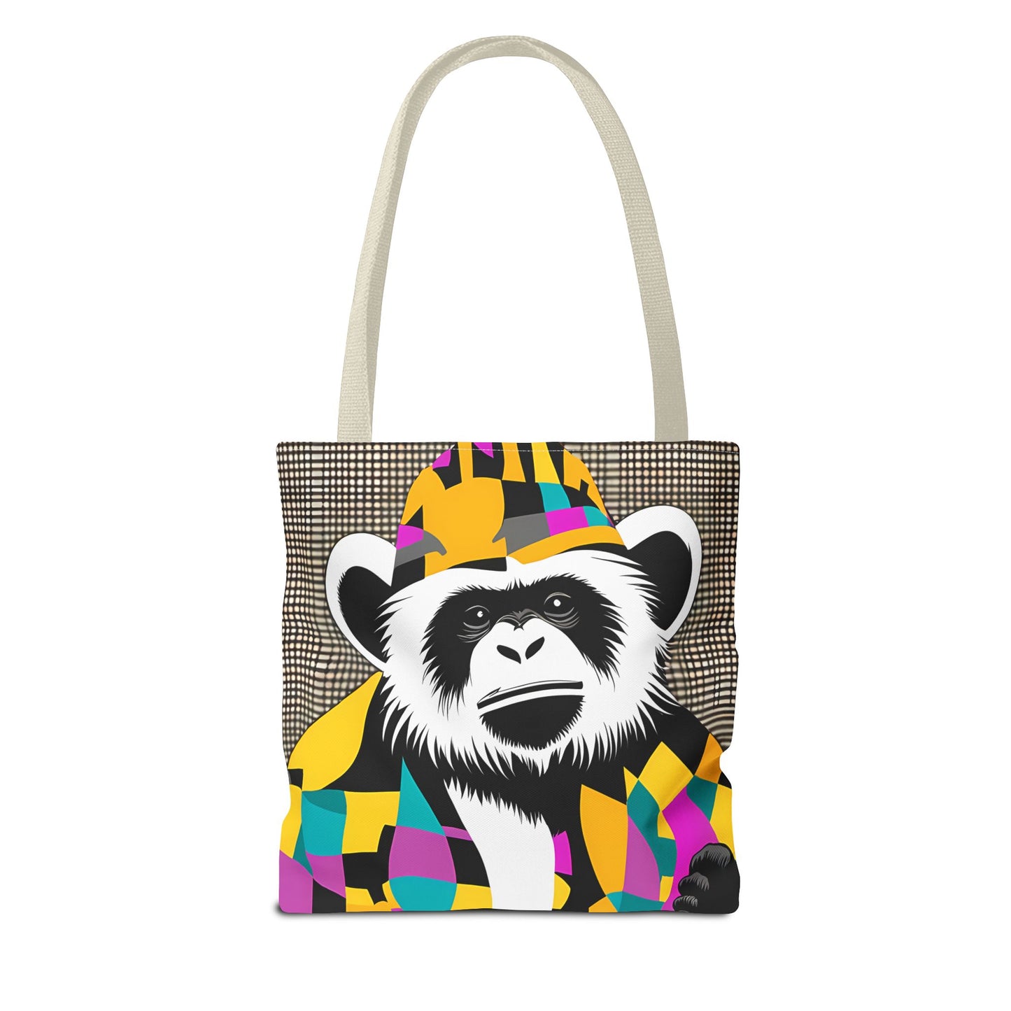 Geometric Monkey Tote Bag
