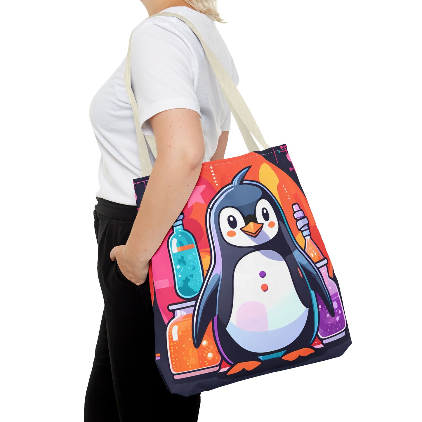 Science Penguin Tote Bag