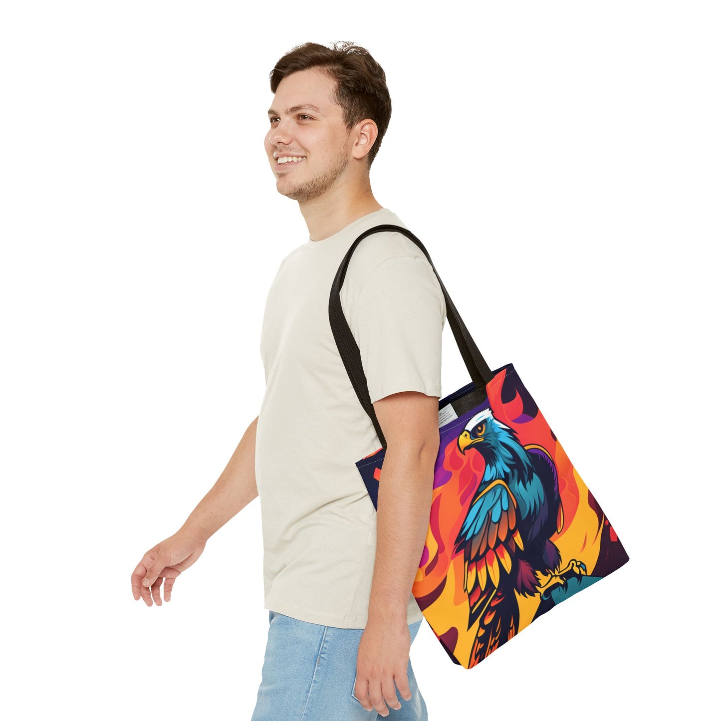 Bold Eagle Fire Tote Bag