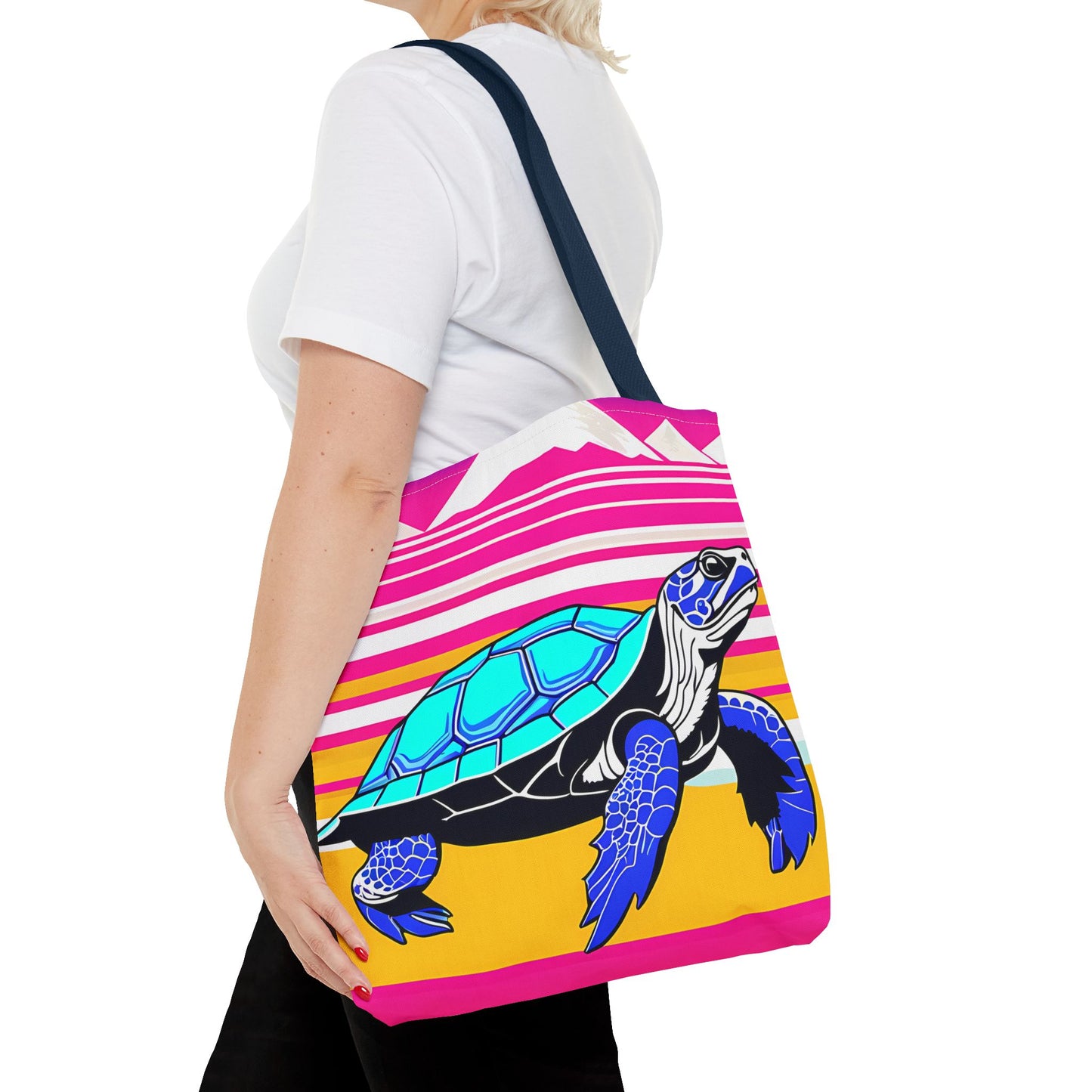 Retro Turtle Beach Tote Bag