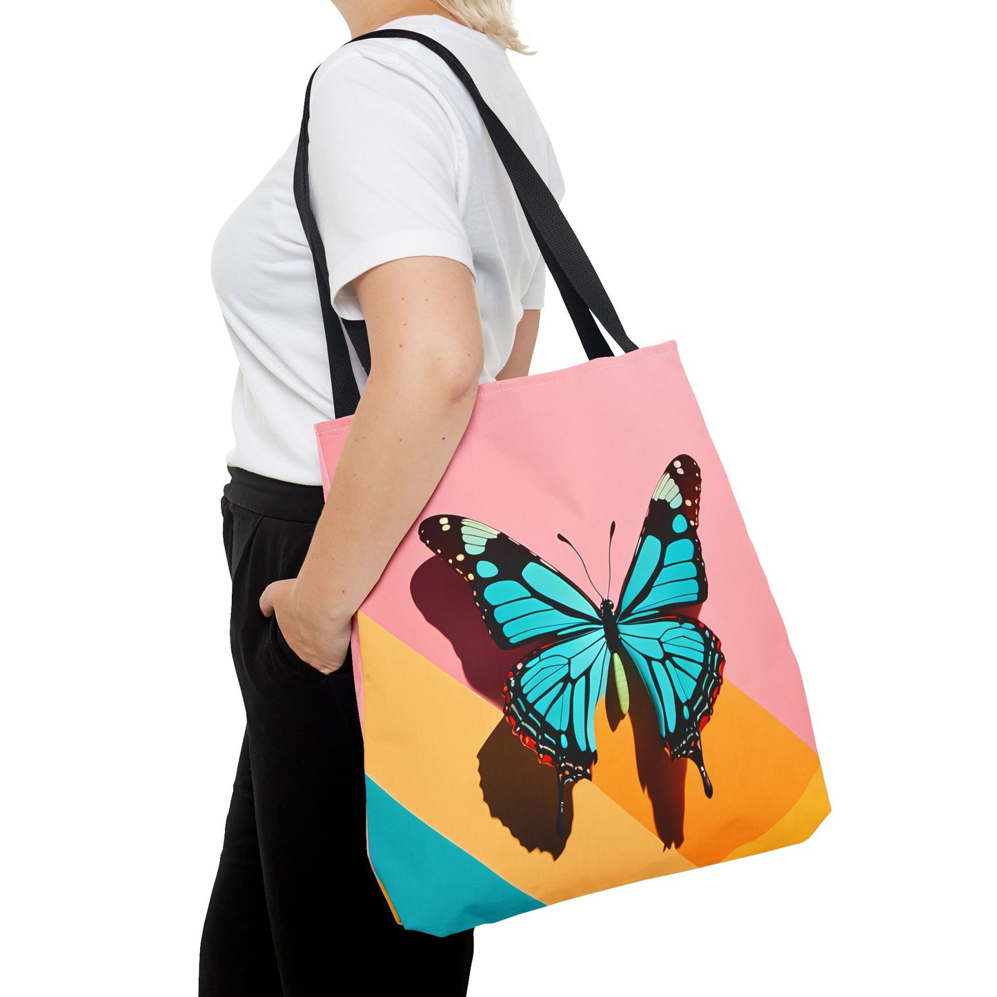 Blue Butterfly Tote Bag