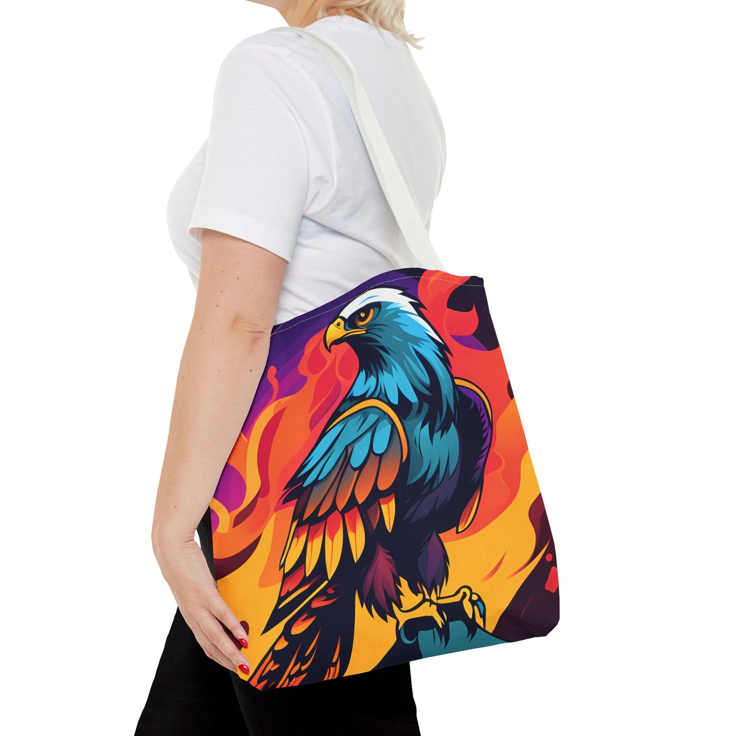 Bold Eagle Fire Tote Bag