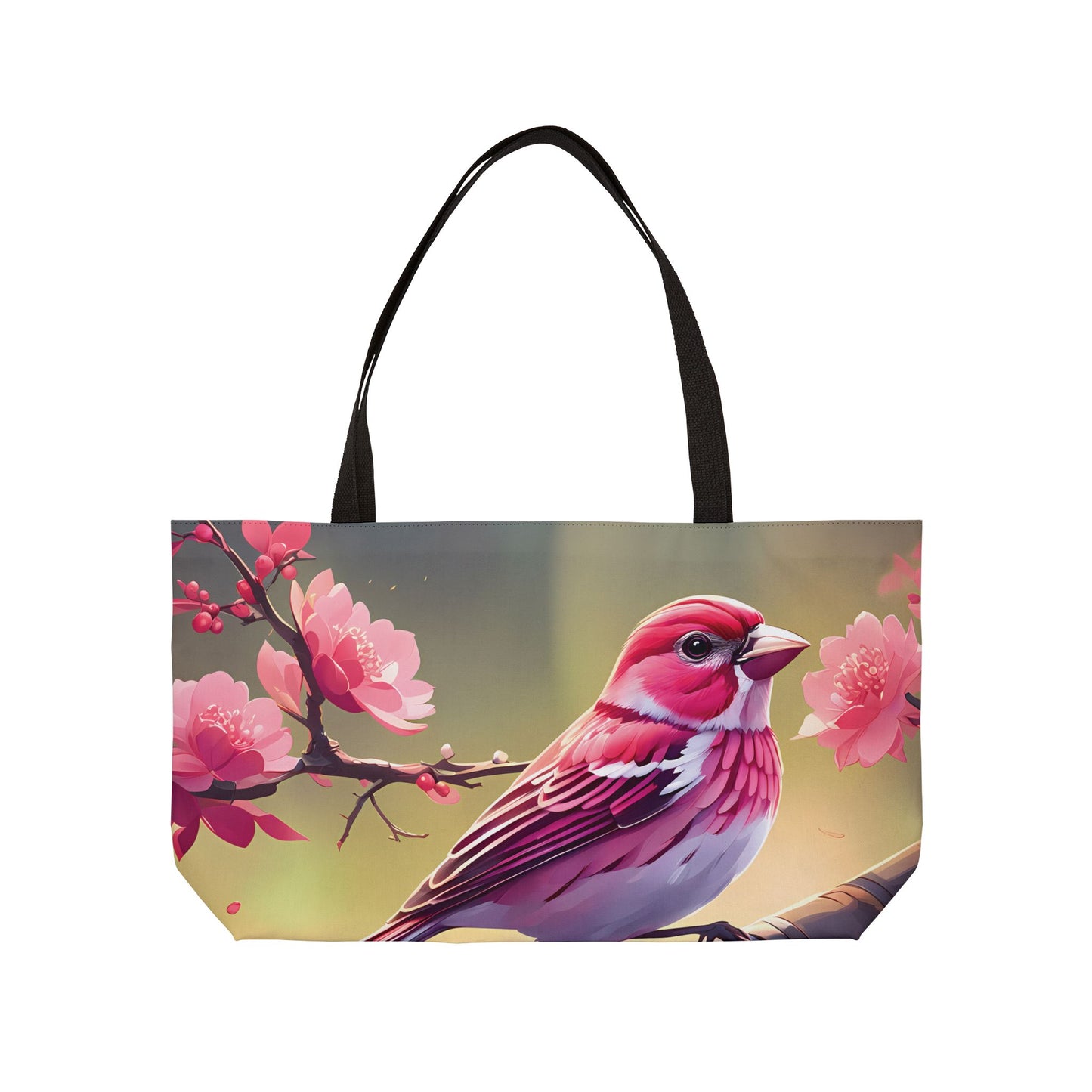 Pink Finch Tote Bag