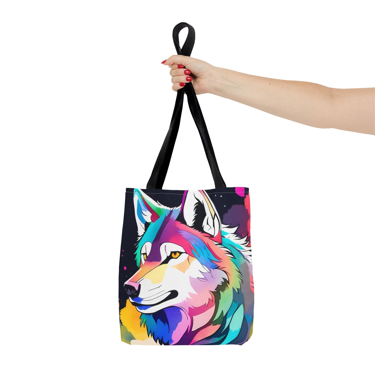 Cosmic Wolf Tote Bag