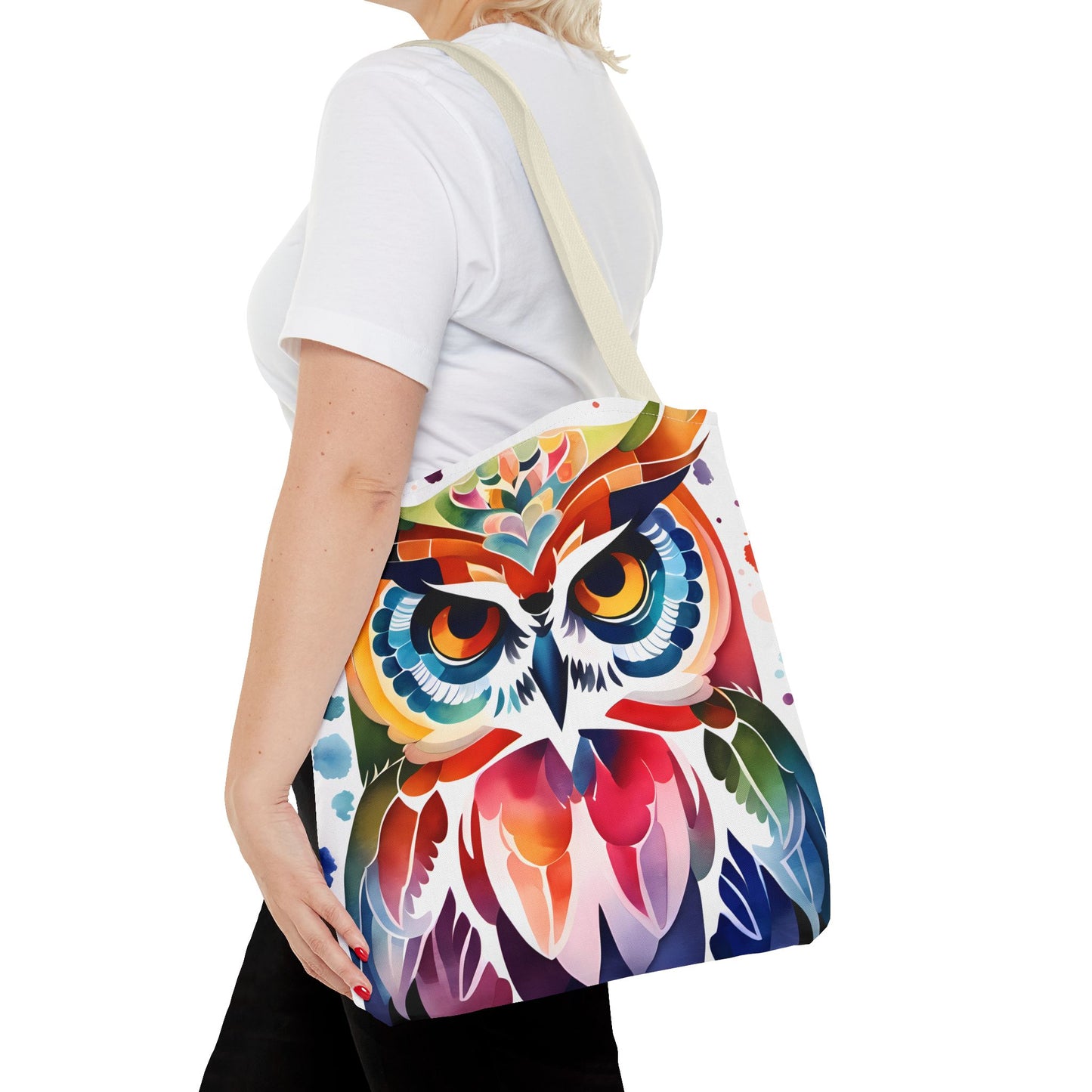 Artistic Owl Tote Bag