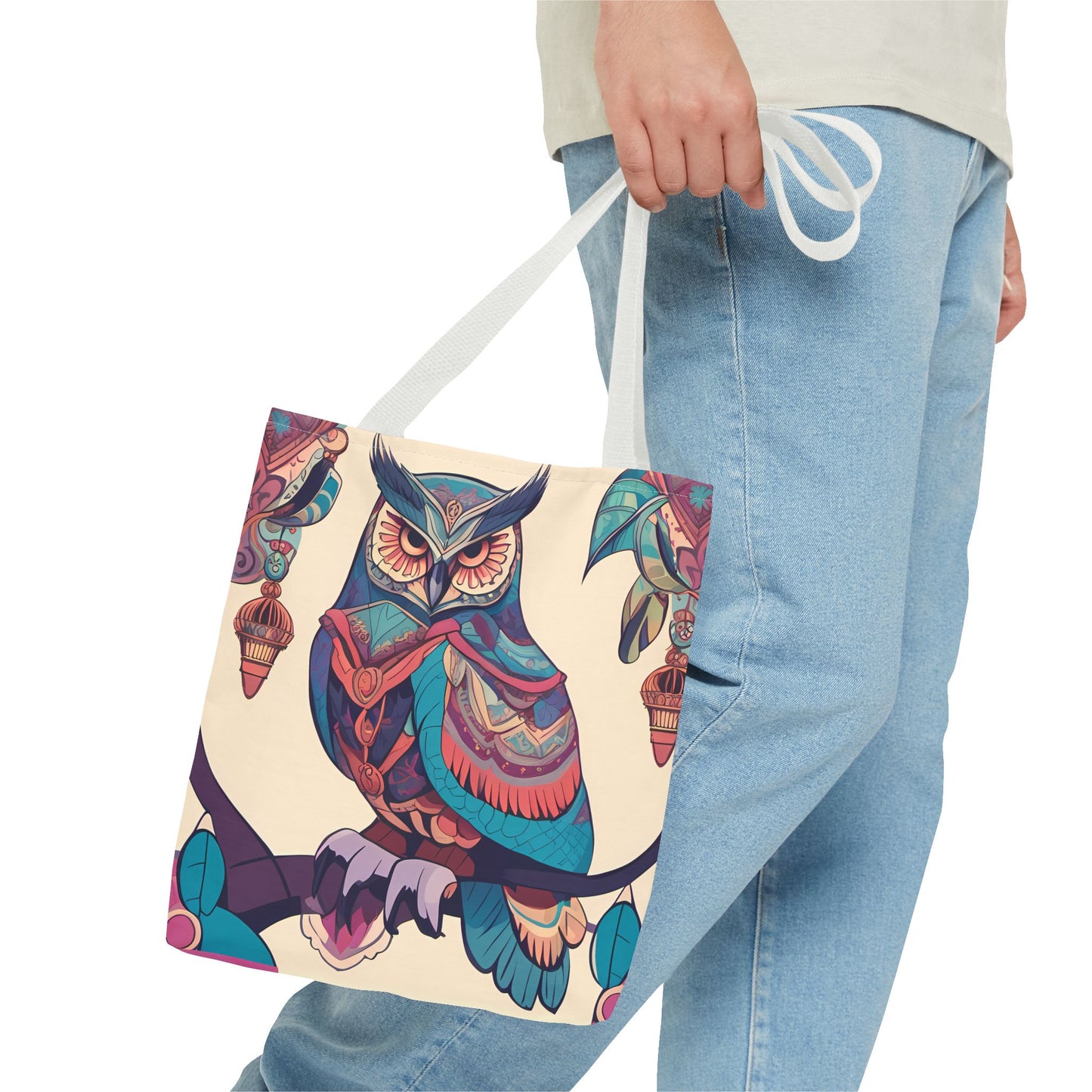 Bohemian Owl Tote Bag
