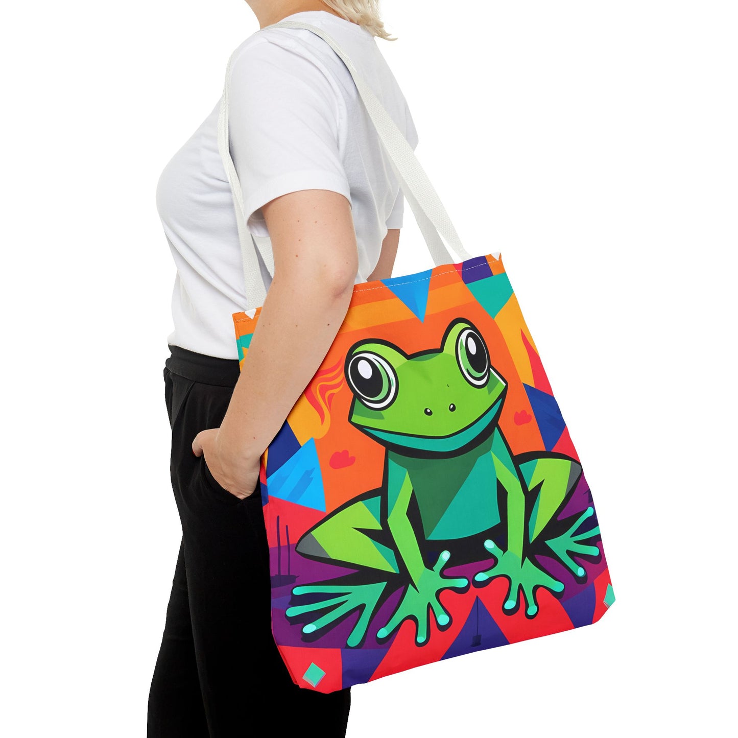 Vibrant Tree Frog Tote Bag