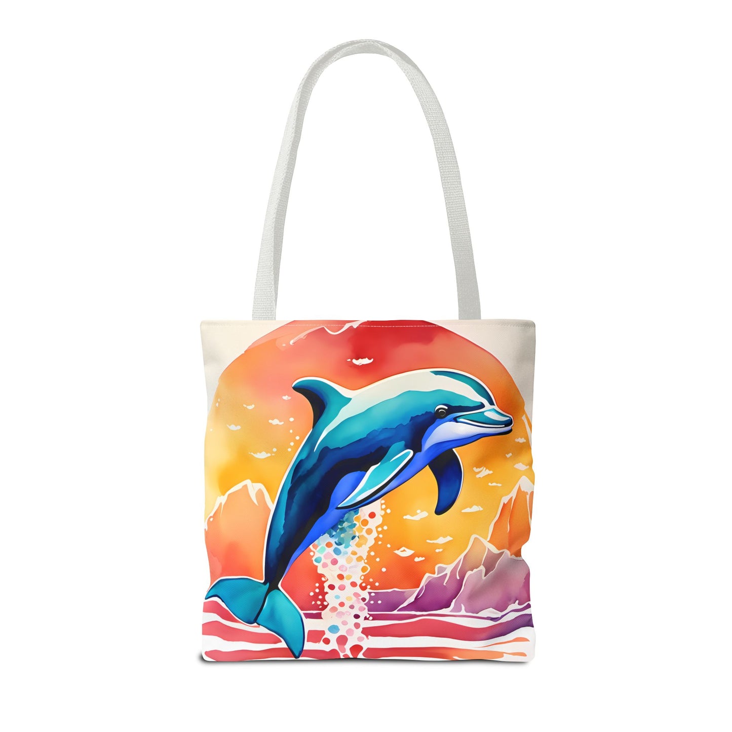 Sunset Dolphin Tote Bag