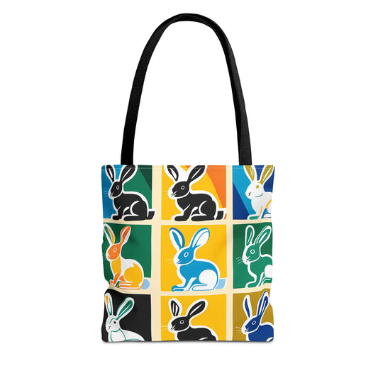 Rabbit Patchwork Tote Bag