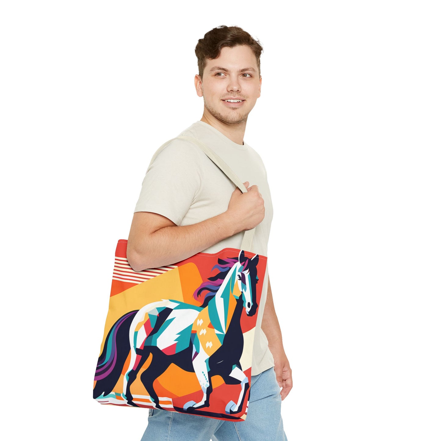 Retro Horse Tote Bag