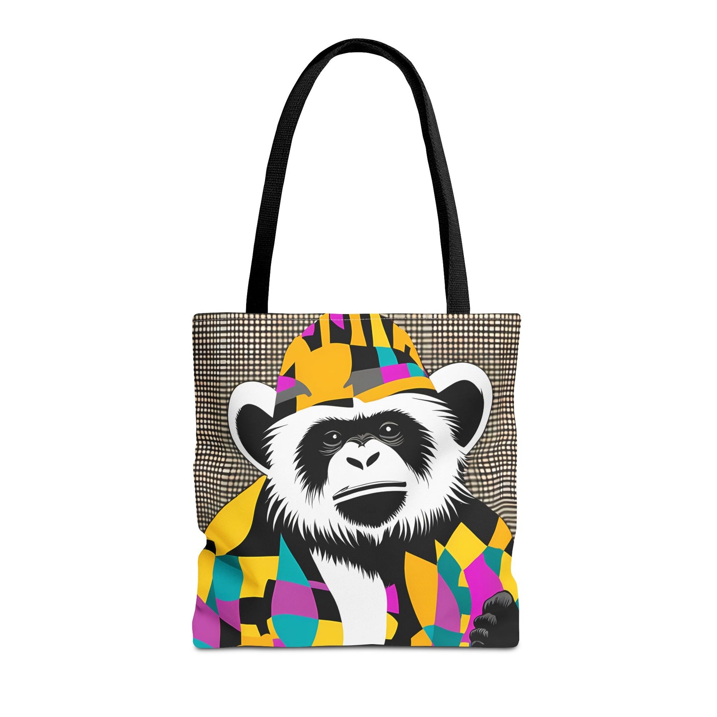 Geometric Monkey Tote Bag