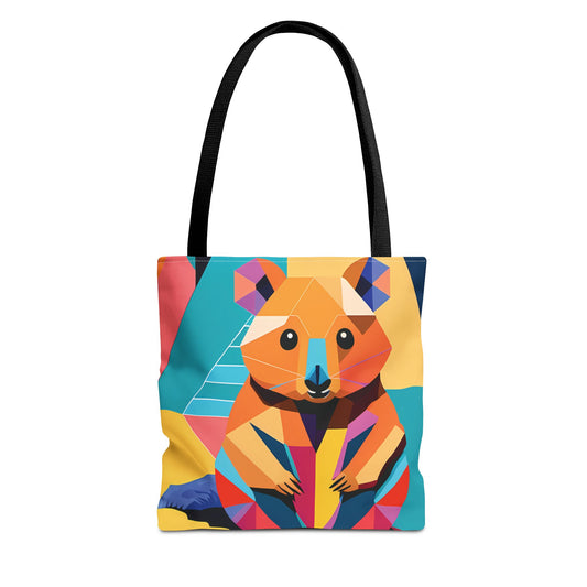 Geometric Quokka Tote Bag