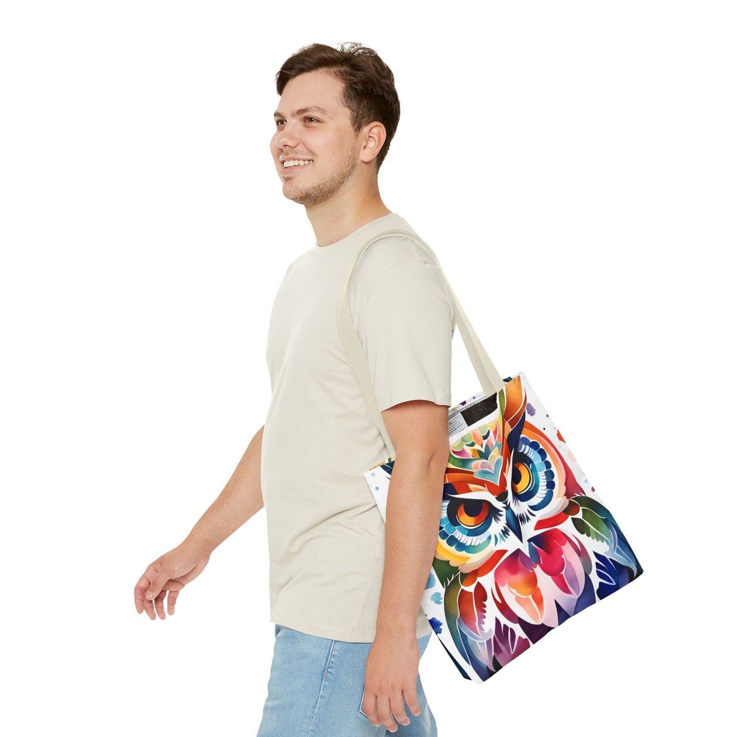 Artistic Owl Tote Bag