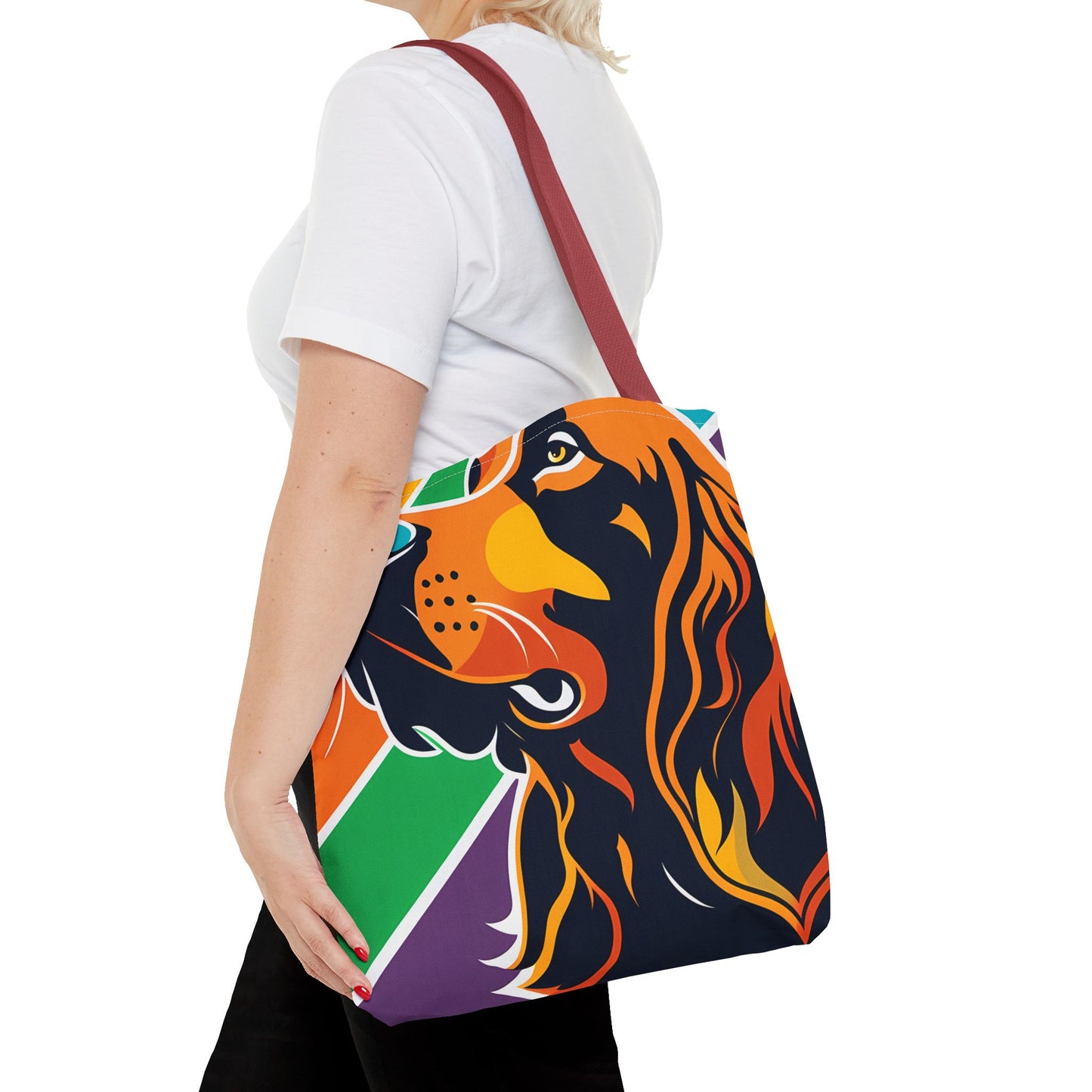 Colorful Irish Setter Tote Bag