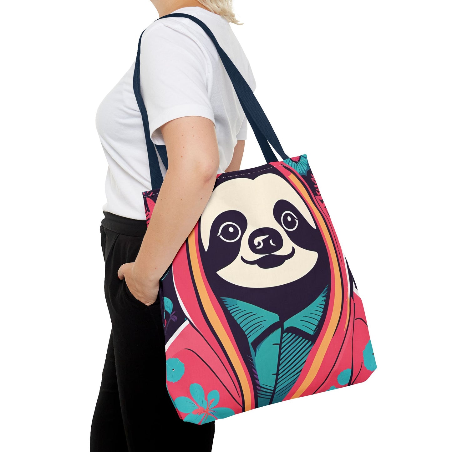 Hoodie Sloth Tote Bag