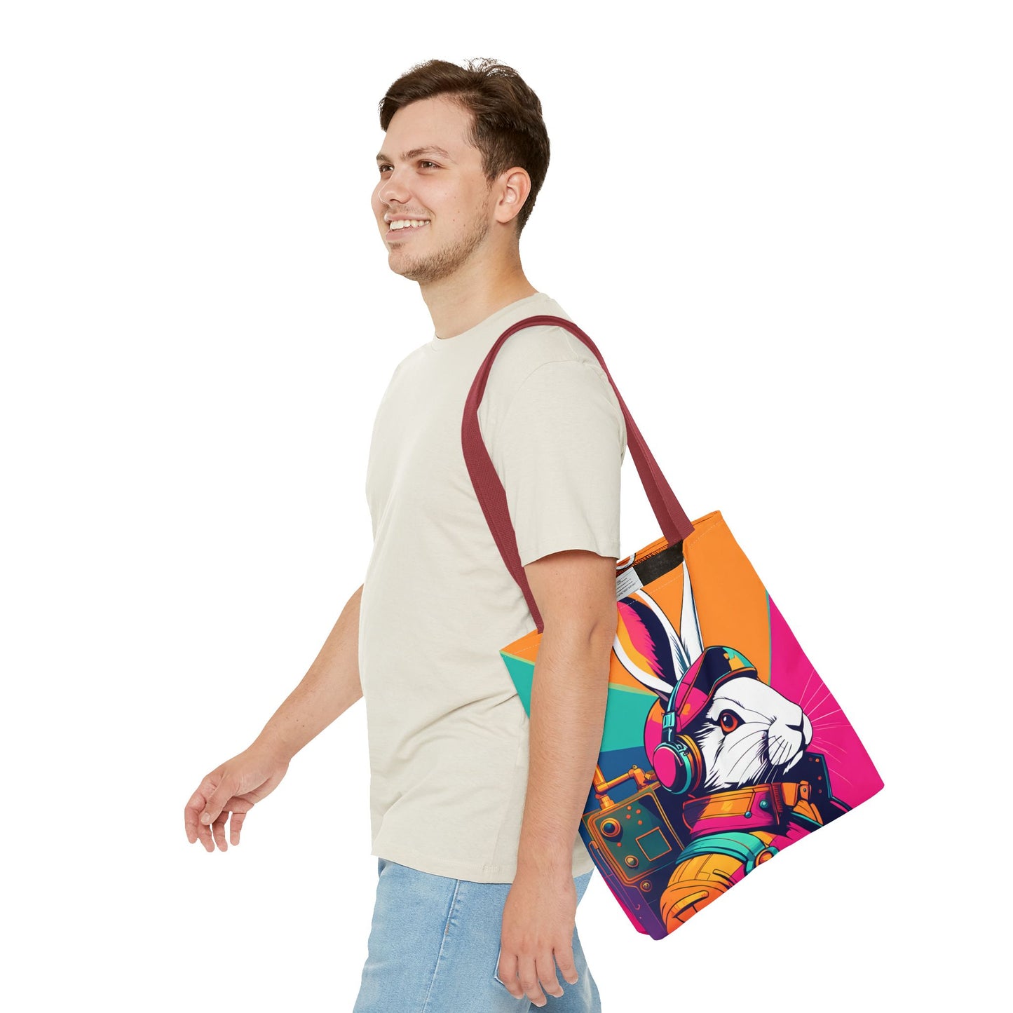 Teslapunk Rabbit Tote Bag