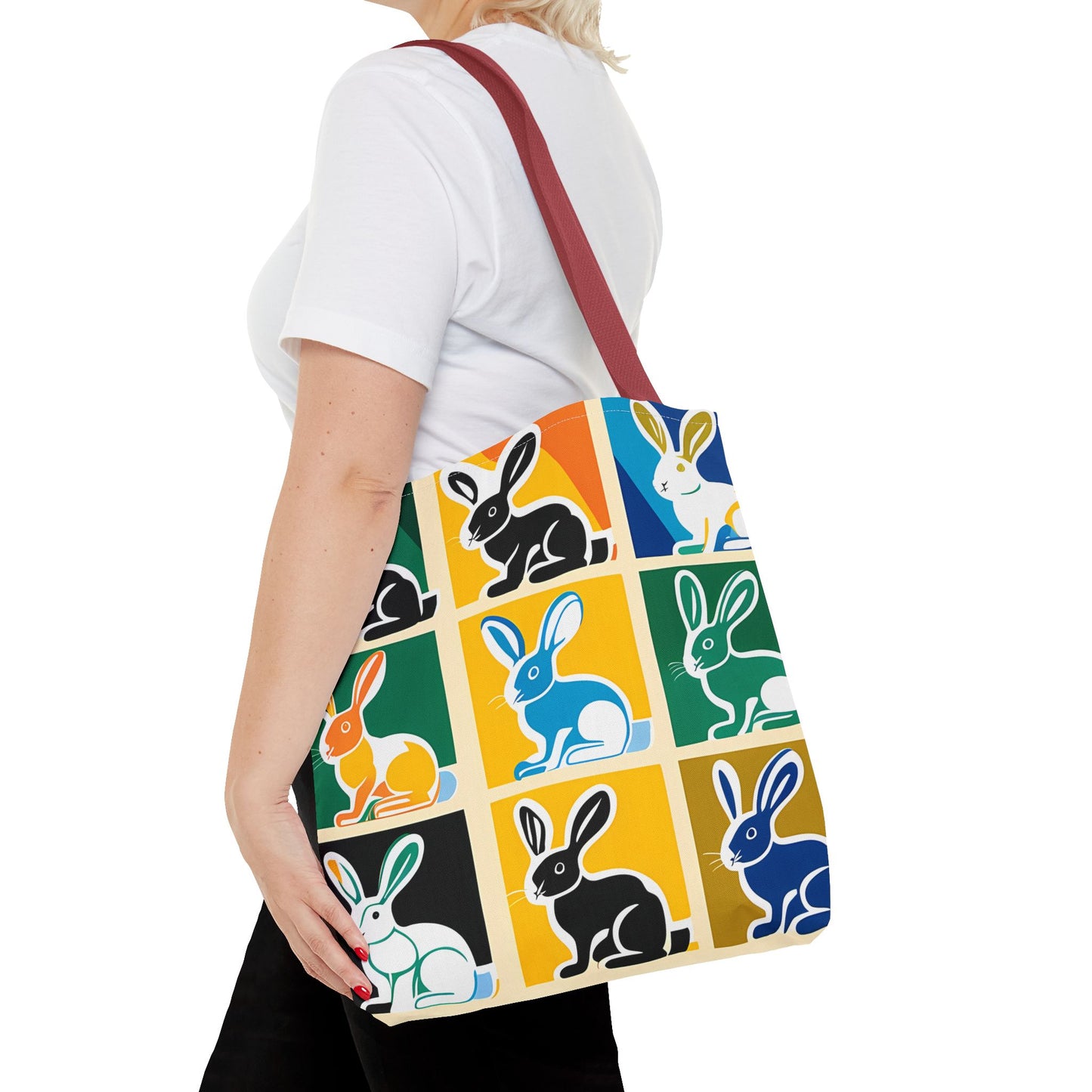 Rabbit Patchwork Tote Bag