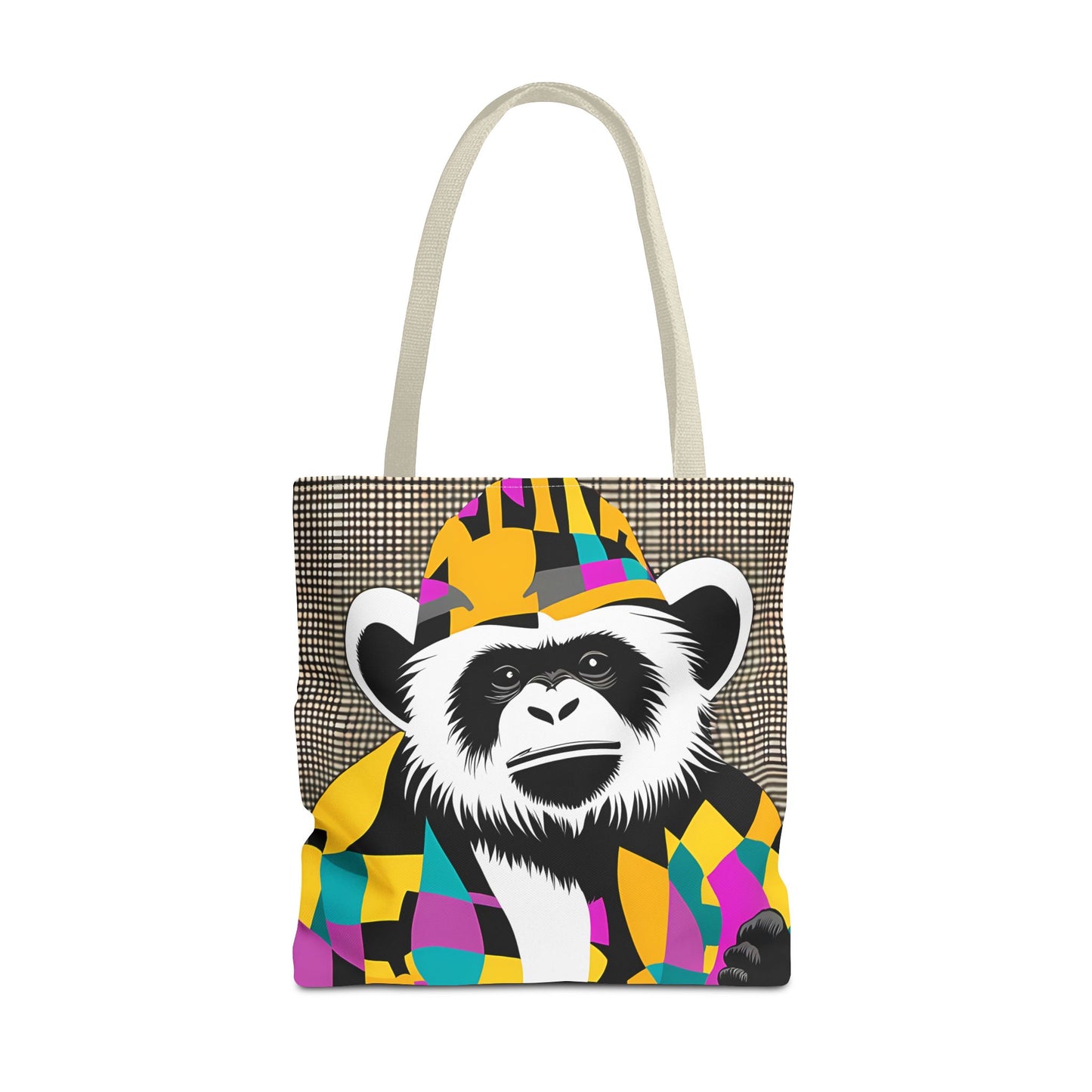 Geometric Monkey Tote Bag