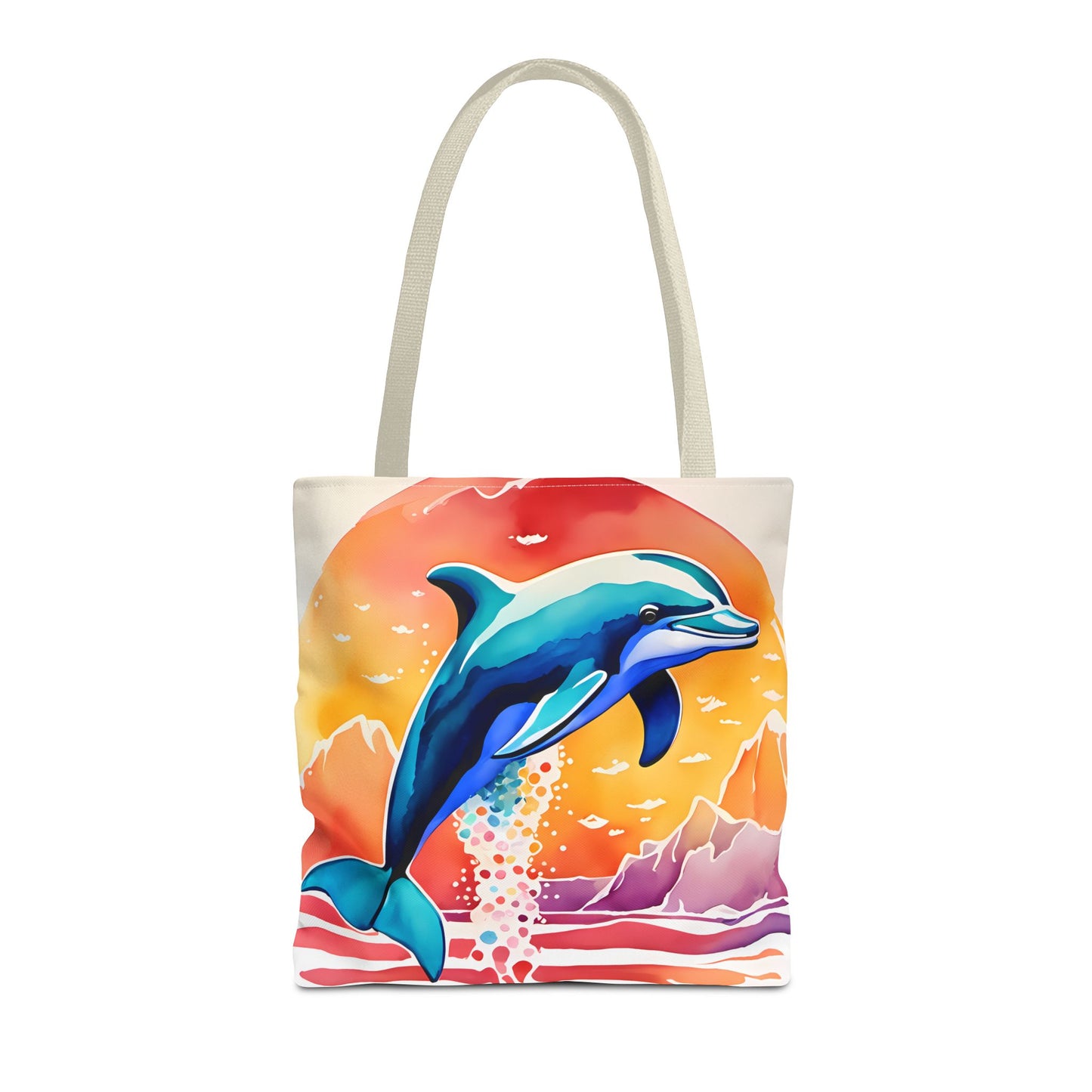 Sunset Dolphin Tote Bag