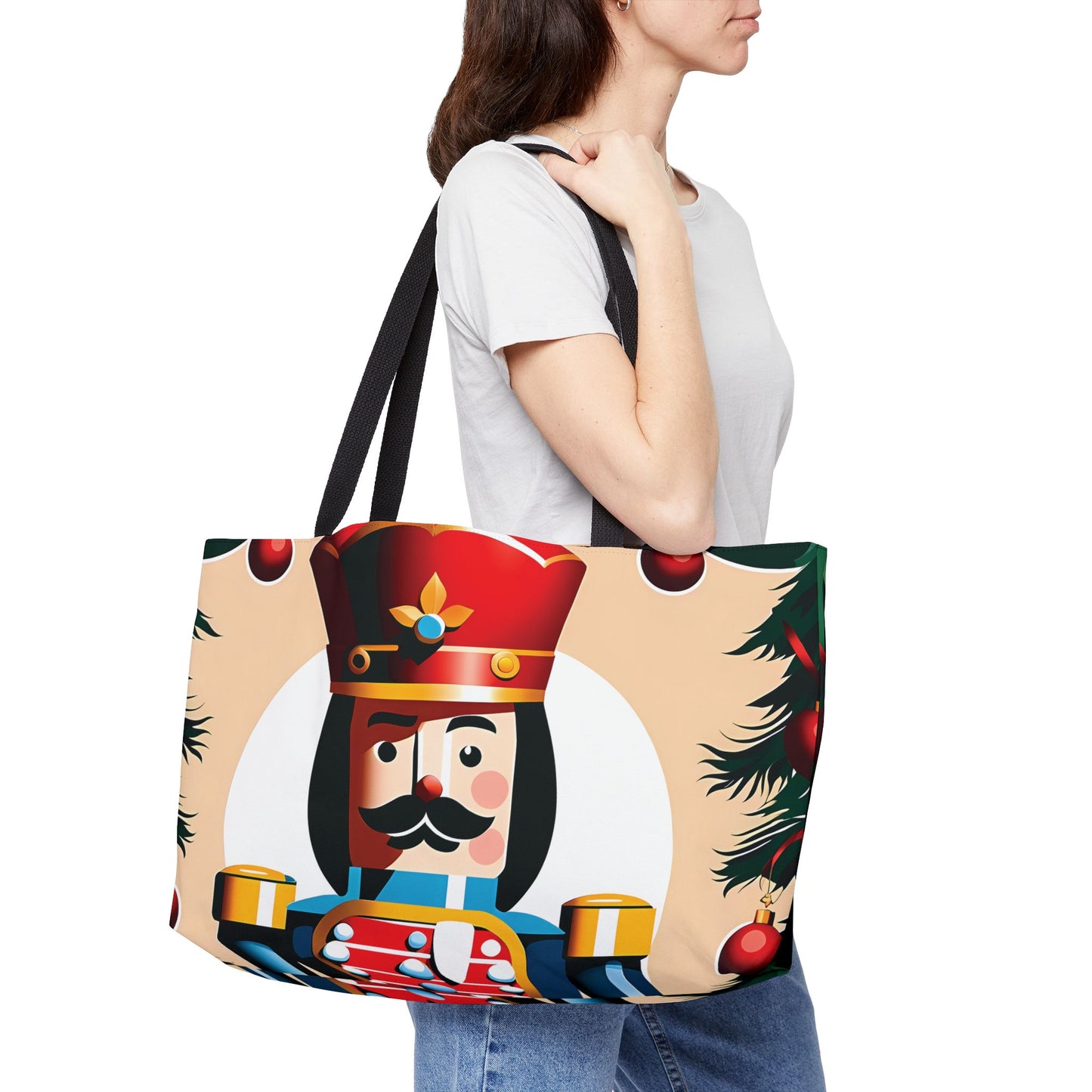 Christmas Nutcracker Soldier Tote Bag