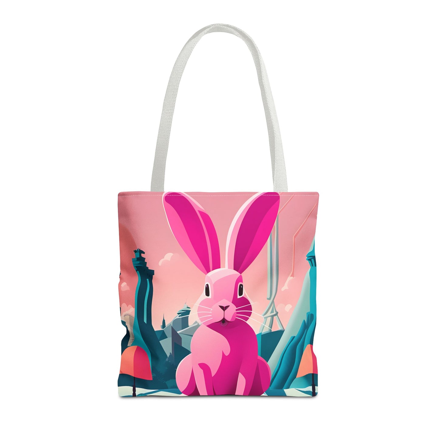 Urban Pink Rabbit Tote Bag