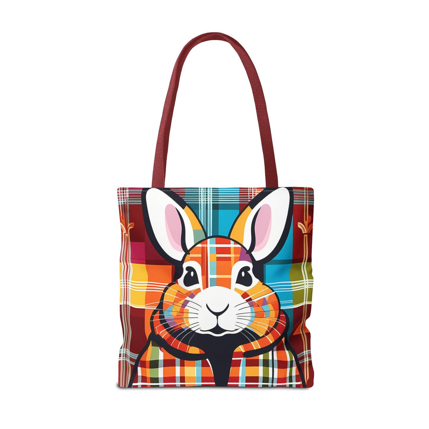 Plaid Bunny Tote Bag