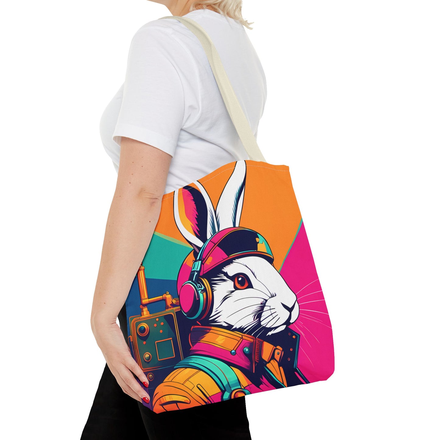 Teslapunk Rabbit Tote Bag