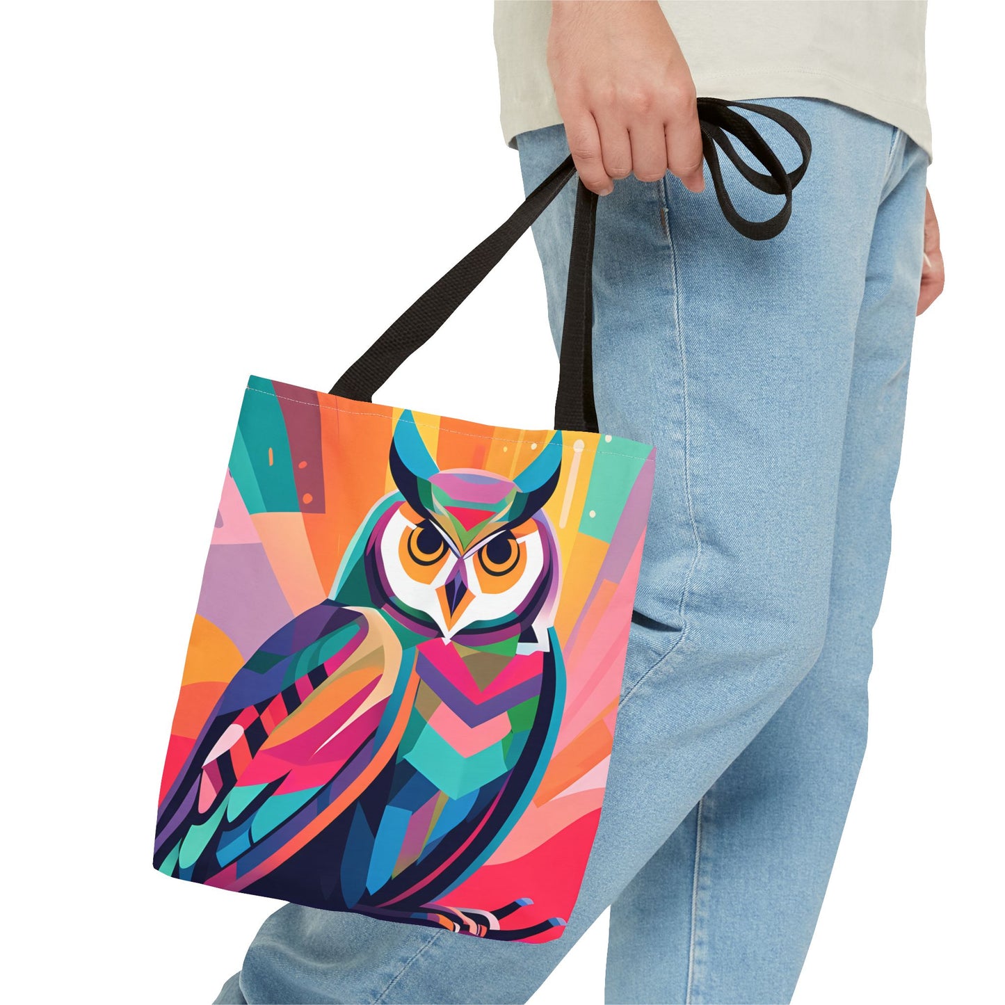 Abstract Owl Tote Bag