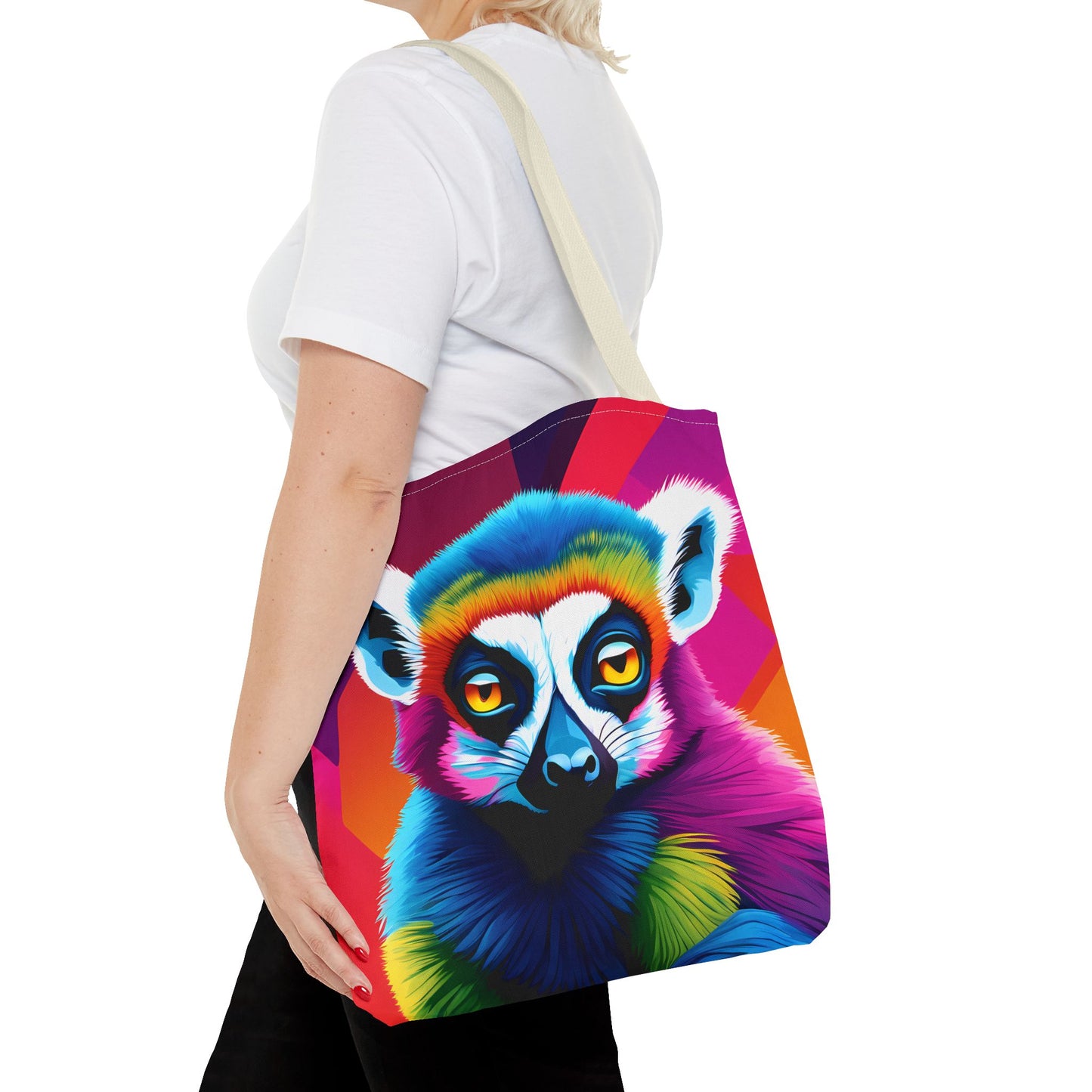 Psychedelic Lemur Tote Bag