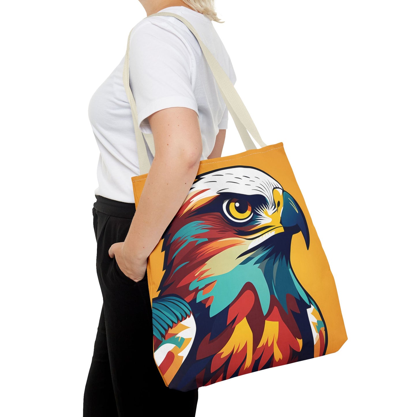 Majestic Hawk Portrait Tote Bag