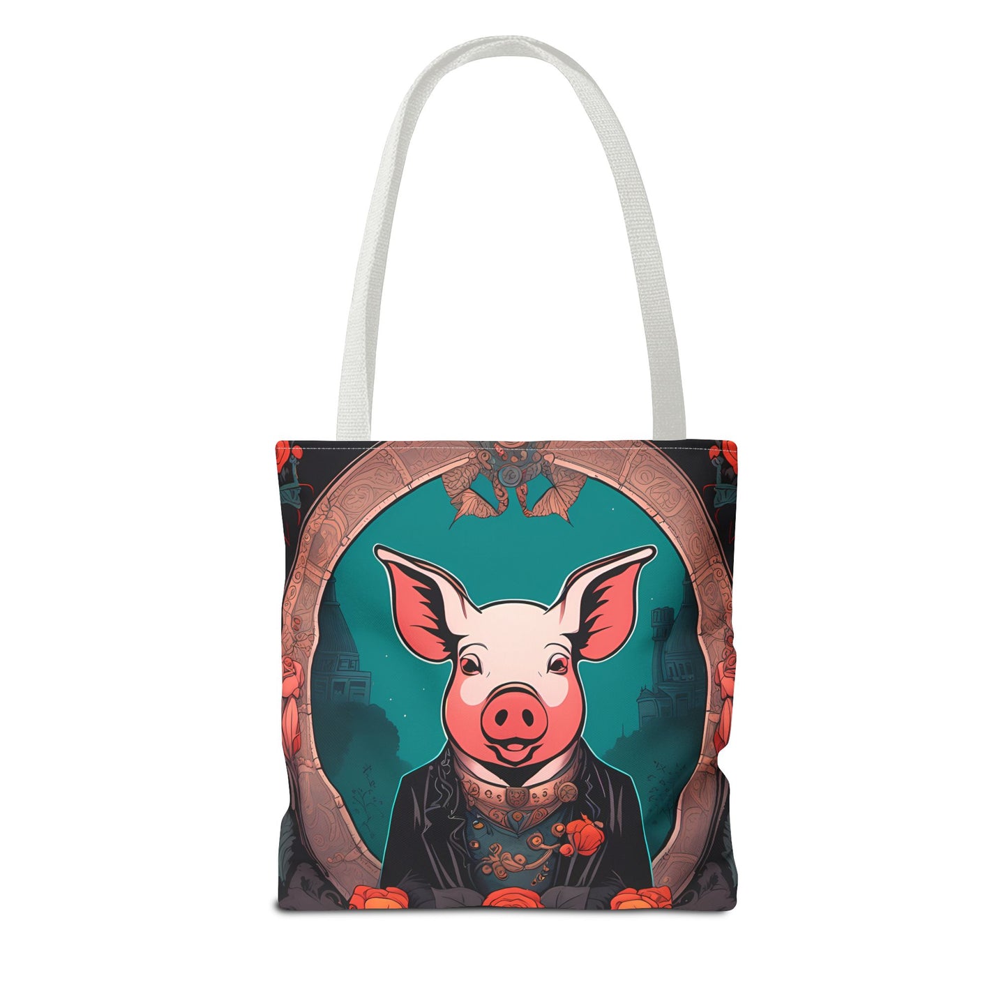 Charming Victorian Pig Tote Bag