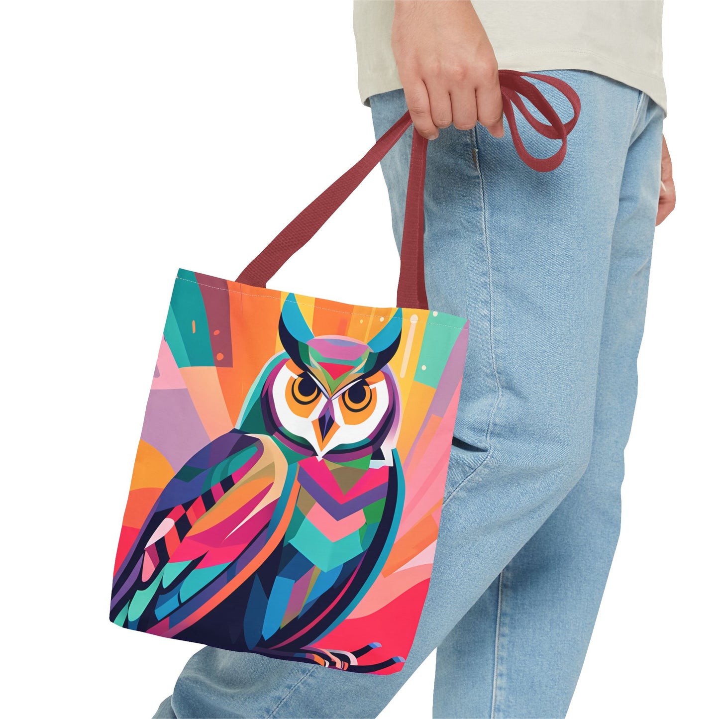 Abstract Owl Tote Bag