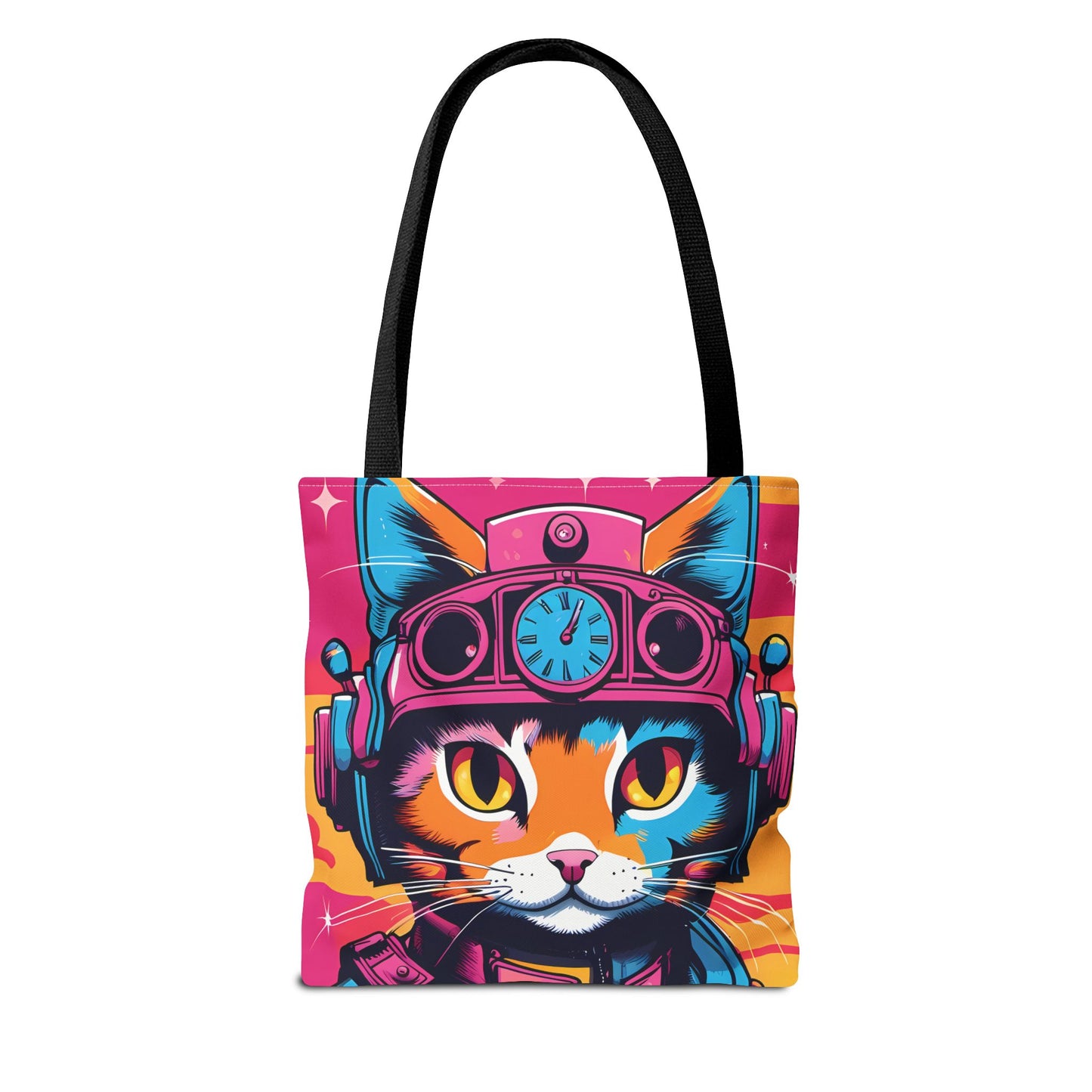 Futuristic Cat Tote Bag