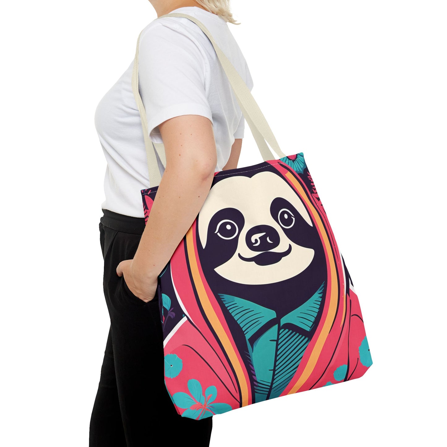 Hoodie Sloth Tote Bag