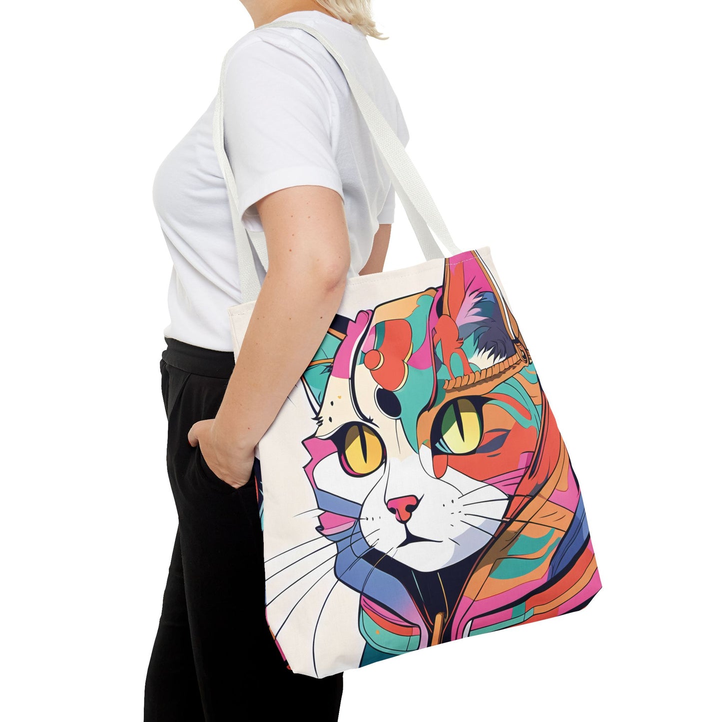 Abstract Feline Fantasy Tote Bag