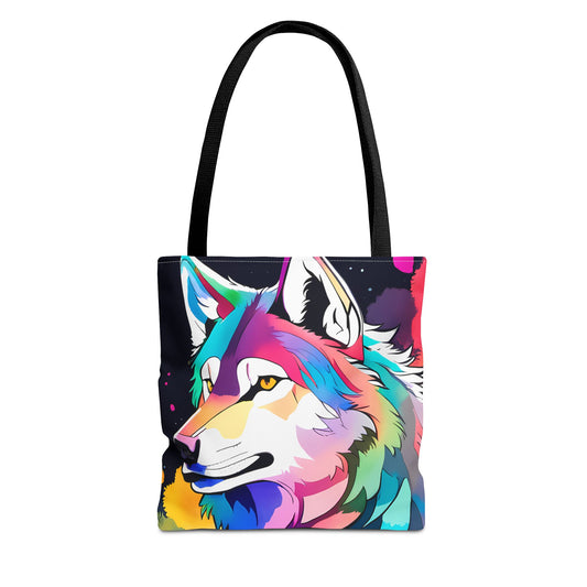 Cosmic Wolf Tote Bag