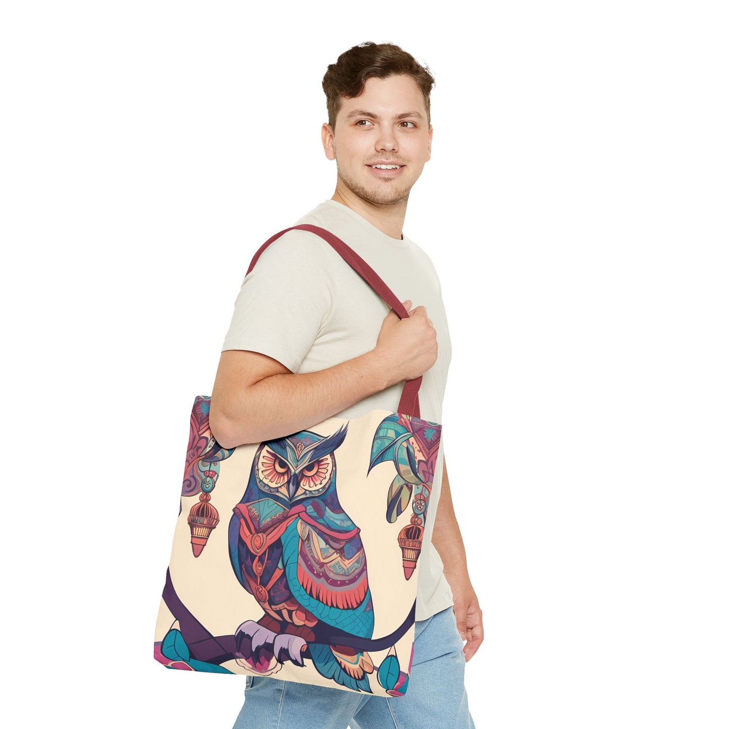 Bohemian Owl Tote Bag