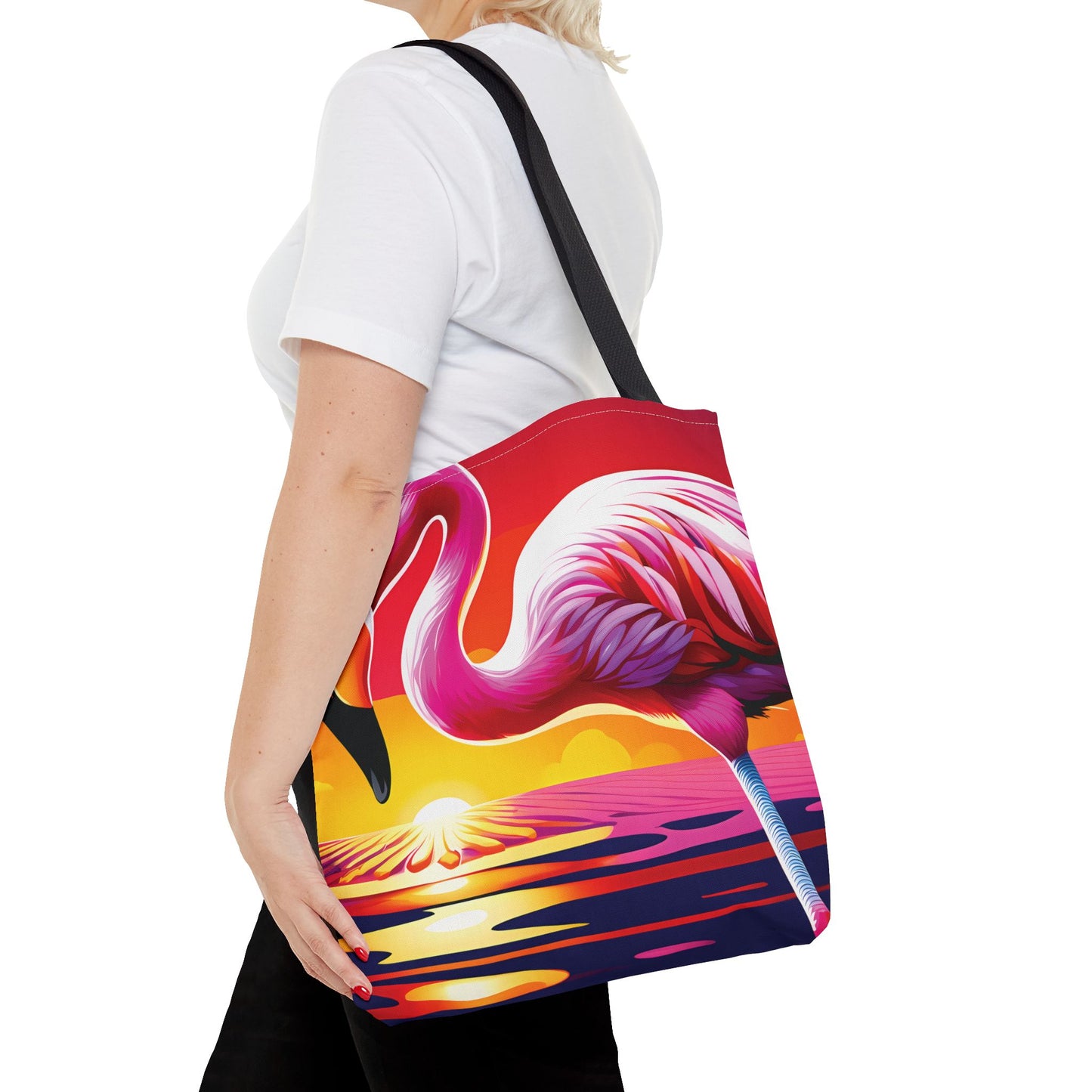 Sunset Flamingo Tote Bag