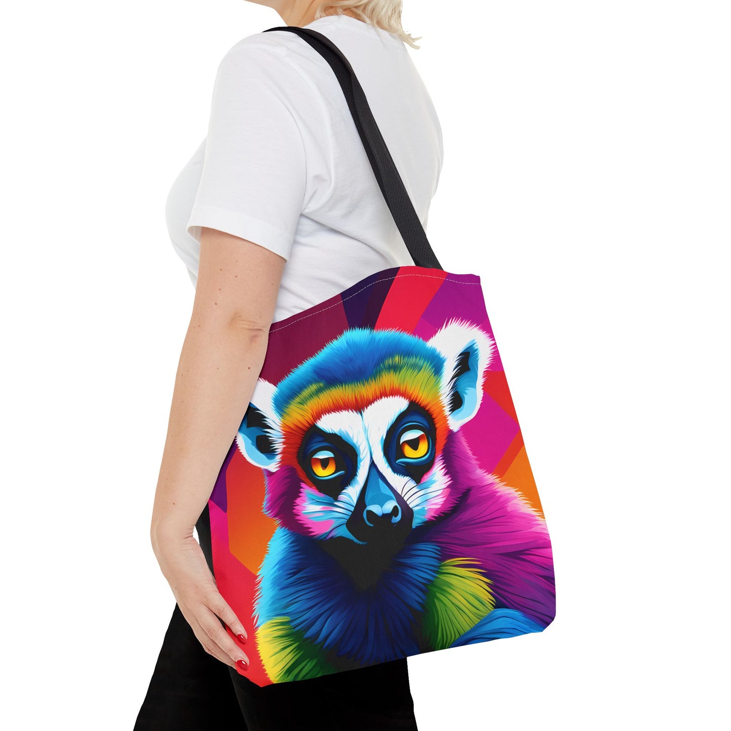 Psychedelic Lemur Tote Bag