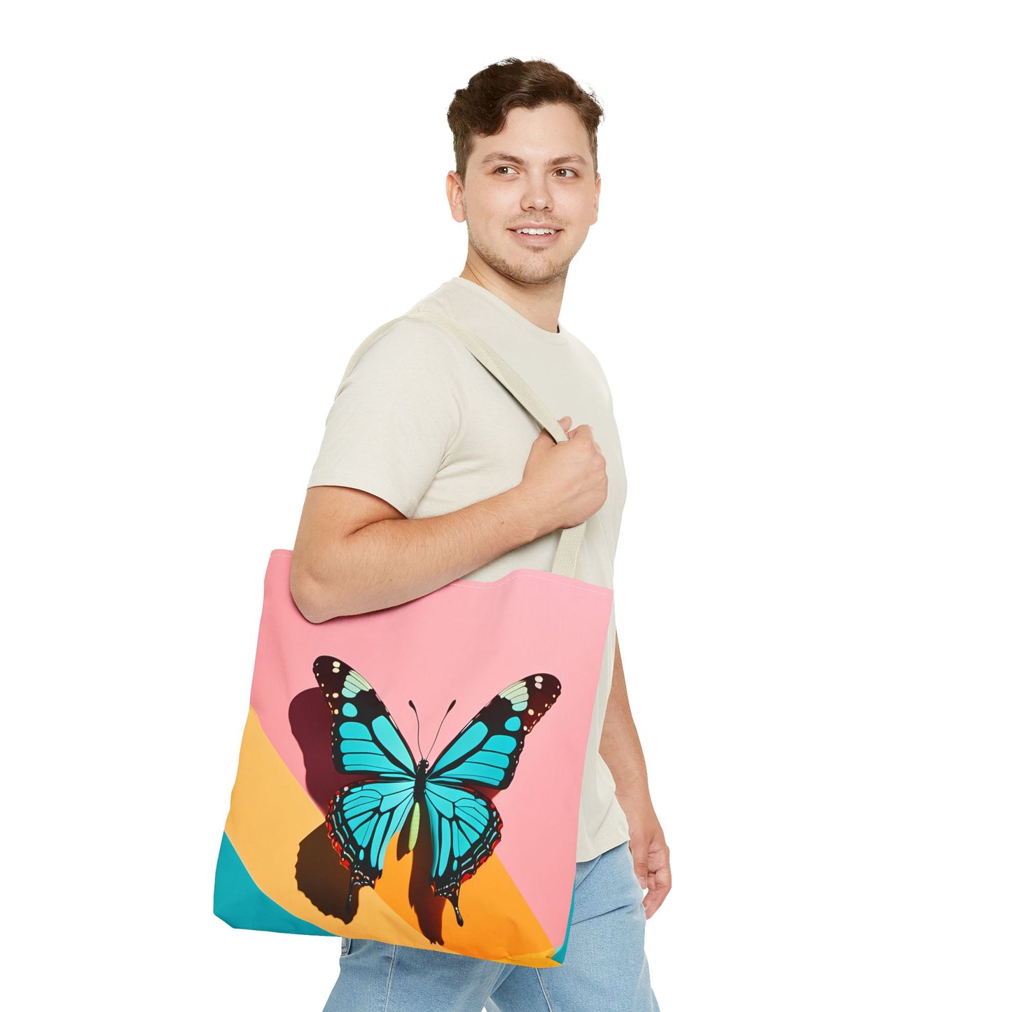 Blue Butterfly Tote Bag