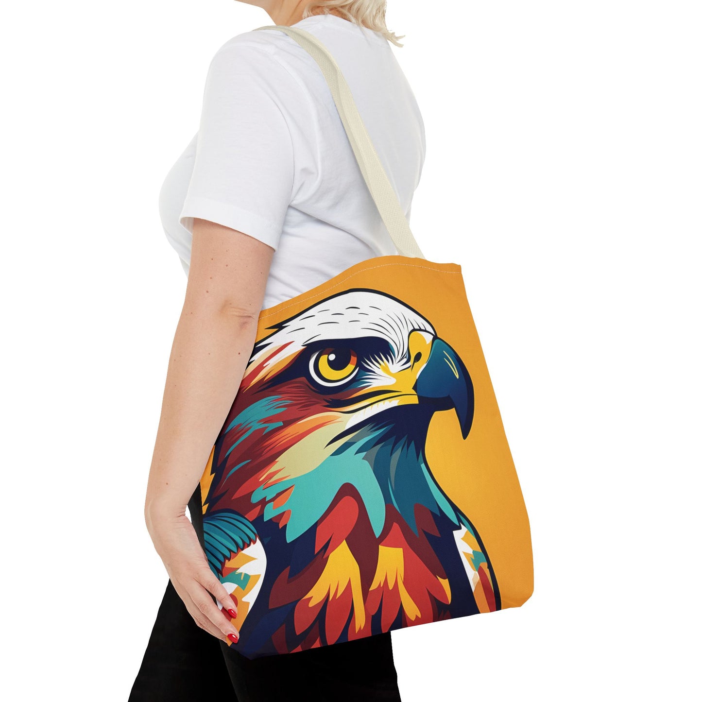 Majestic Hawk Portrait Tote Bag