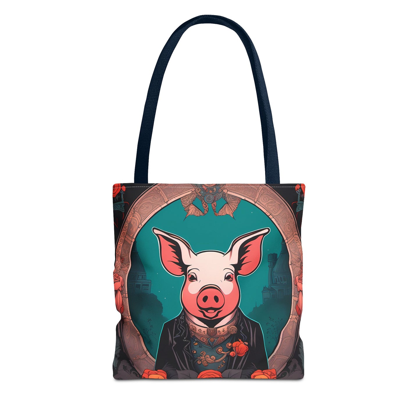 Charming Victorian Pig Tote Bag